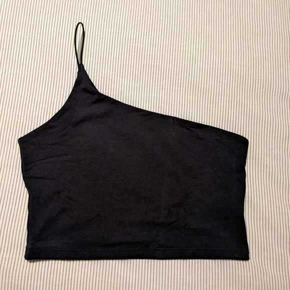 Aritzia Wilfred Free Nicole Top - One-Shoulder Crop Top - Picture 4 of 5